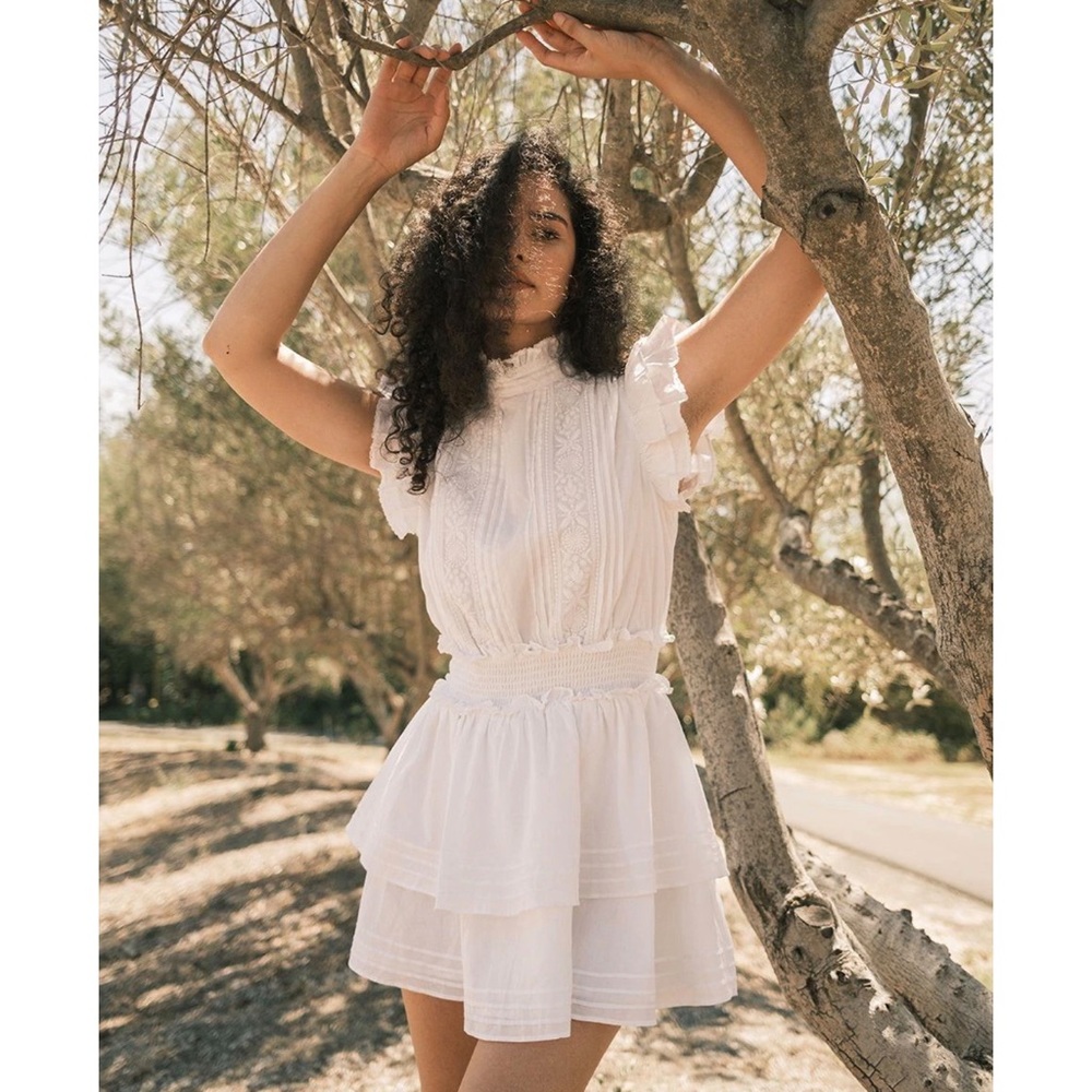 New Cleobella Versailles mini dress in white • Medium